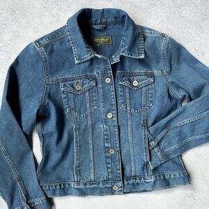 Eddie Bauer Medium Blue Denim Jean Jacket